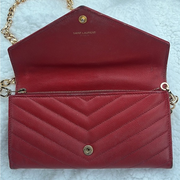 Authentic YSL cassandra wallet on chain! - Picture 3 of 4